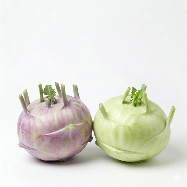 frischer Kohlrabi